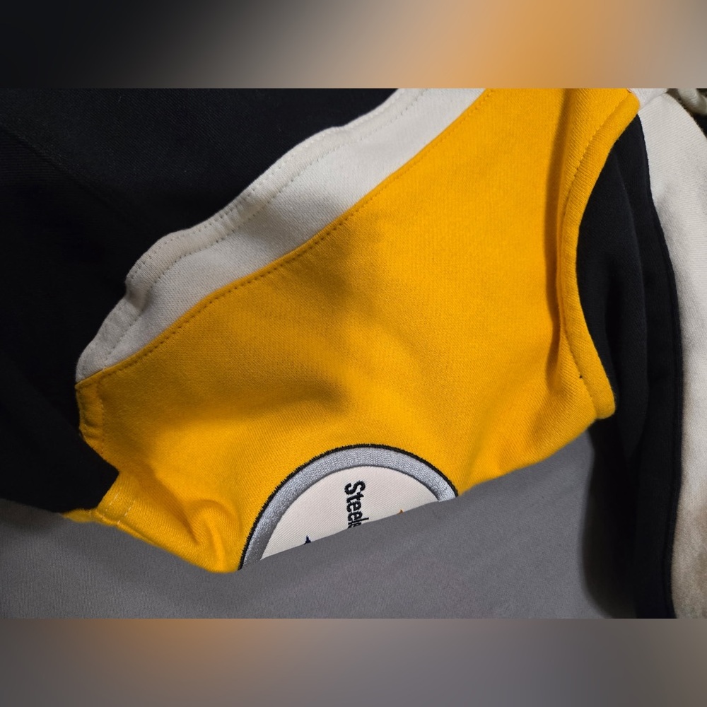 NFL Men's Black and Yellow Pittsburgh Steelers Hoodie - Picture 4 of 13